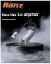 RANZ USB to RJ45 Gigabit Ethernet Adapter-2.webp