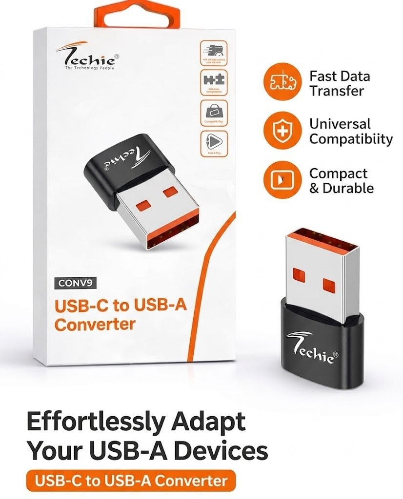 Convetor Techie Type C to USB A CONV10