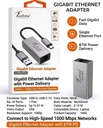 Convertor Techie Type C/USB to Lan Gigabit COVTC2