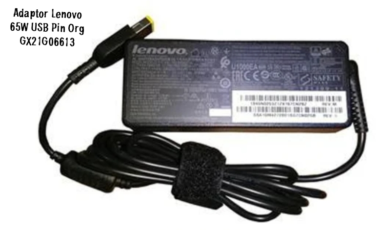 Adaptor Lenovo 65W USB Pin Org