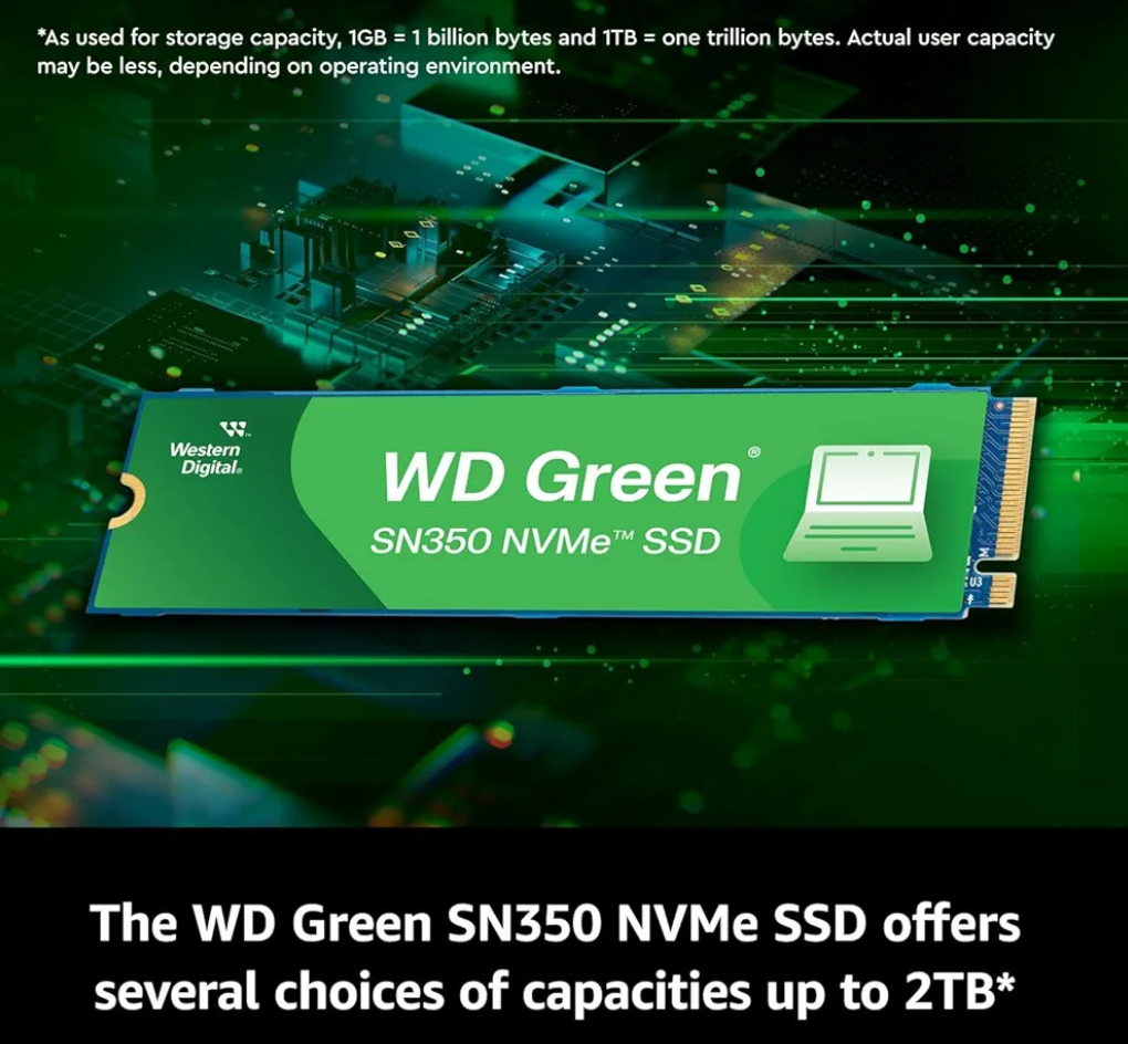 SSD Western Digital 500GB NVMe Green