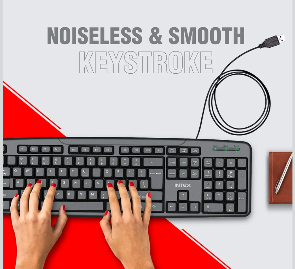 Keyboard Intex Corona Wired USB Black