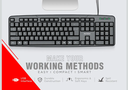 Keyboard Intex Corona Wired USB Black