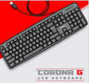 Keyboard Intex Corona Wired USB Black