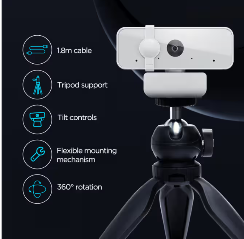 Webcam Lenovo BO300 FHD White