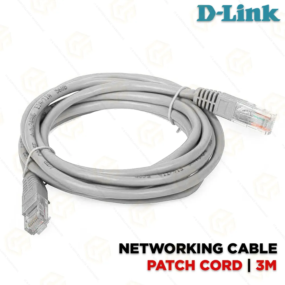 Cord Lan Patch Cord Dlink Cat 6 3Mt