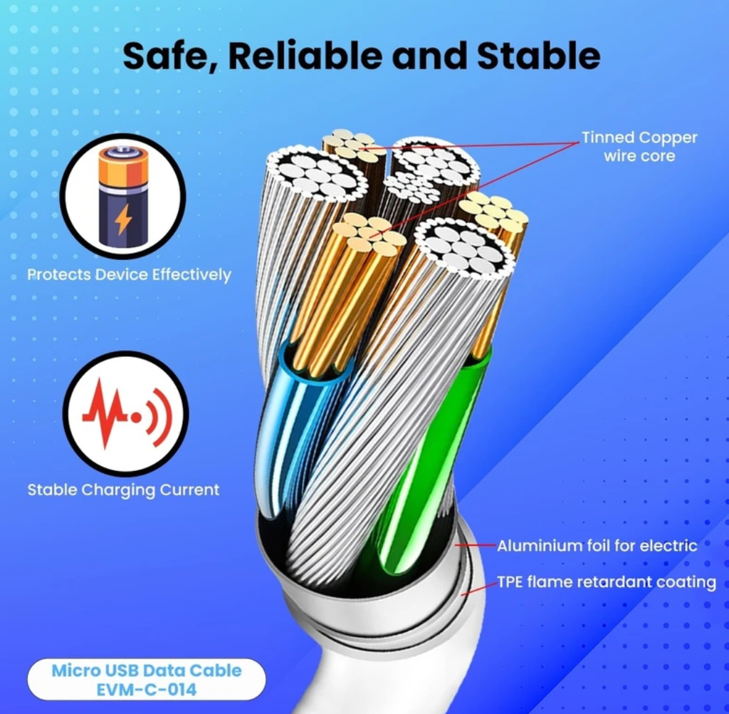 Cord Mobile USB to Micro USB EVM 1Mt