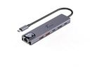 Convertor Techie Type C to HDMI/GL/U3.2/Type C 6 in1 HUBTC9