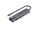 Convertor Techie Type C to HDMI/GL/U3.0/CR/Type C 8 in1HUBTC18