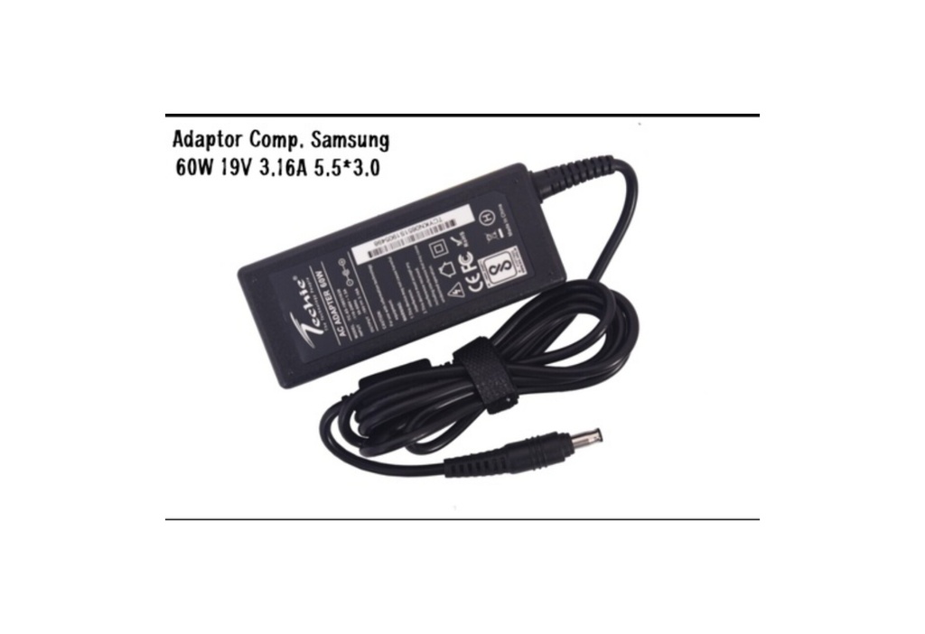 Adaptor Comp. Samsung 19V 3.1A 60W