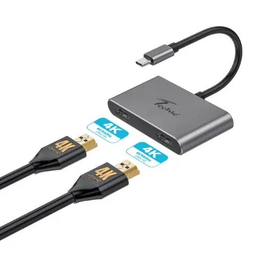 Convertor Techie Type C to Dual HDMI 4K