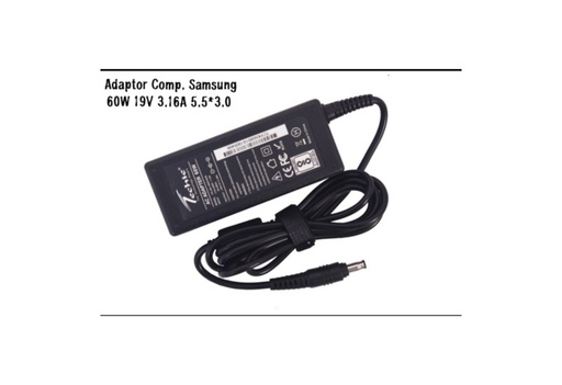Adaptor Comp. Samsung 19V 3.1A 60W